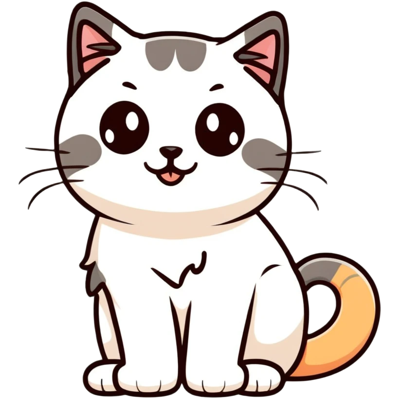 bicolor ragdoll cat face emoji
