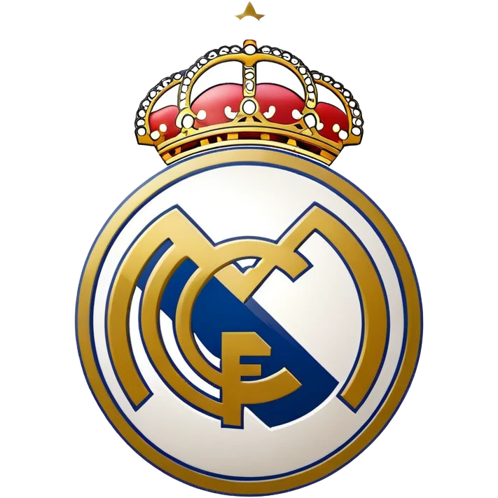 Real Madrid football club logo emoji