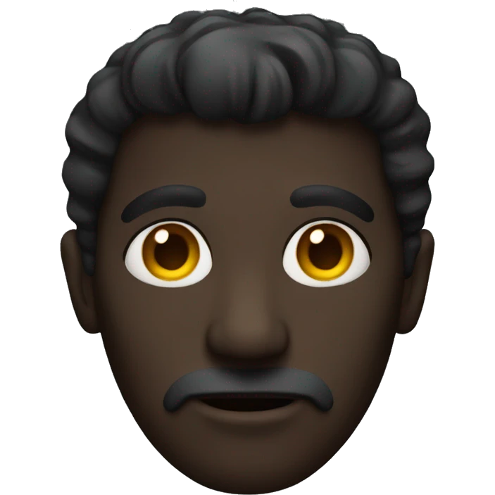 Dark man emoji