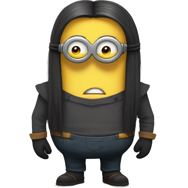 despicable 4 character mega minion with long brown hair emoji