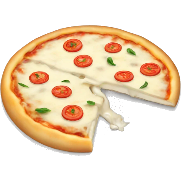 White cheese pizza emoji