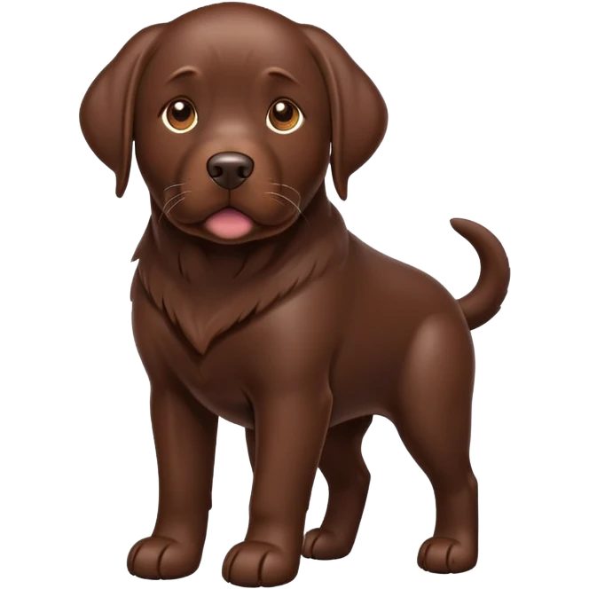 Chocolate lab emoji