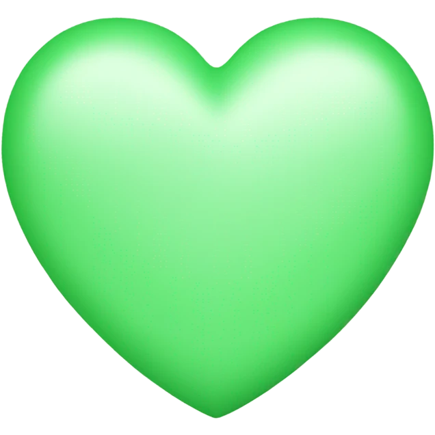 Light green heart emoji