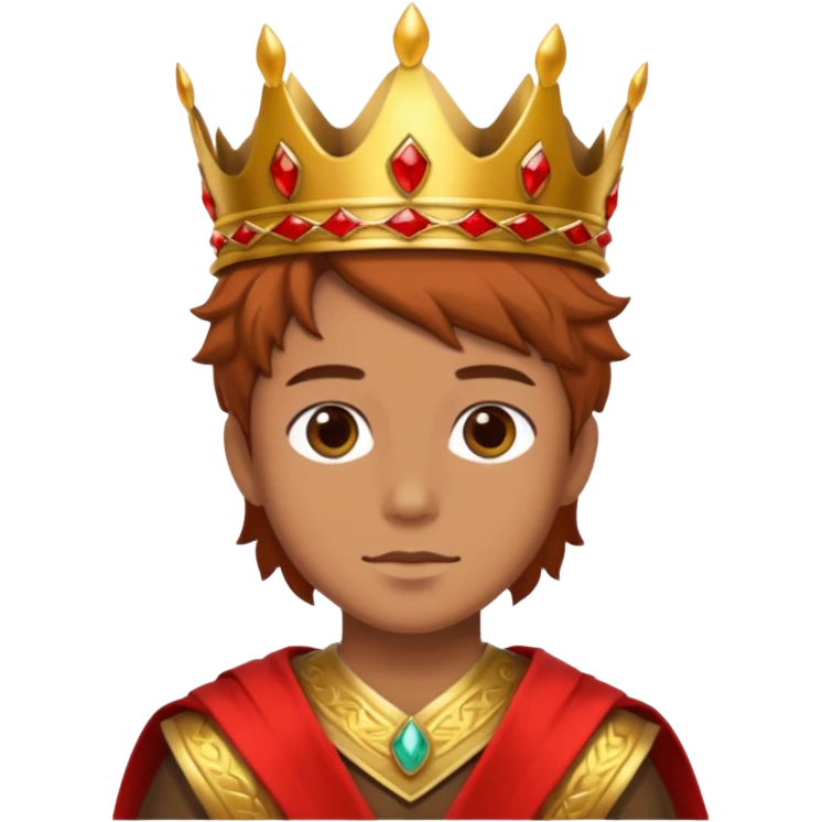 Autumn King – maple crown + bronze sash,Red Kings. emoji