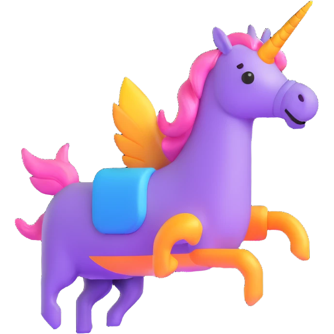 rocketship unicorn emoji