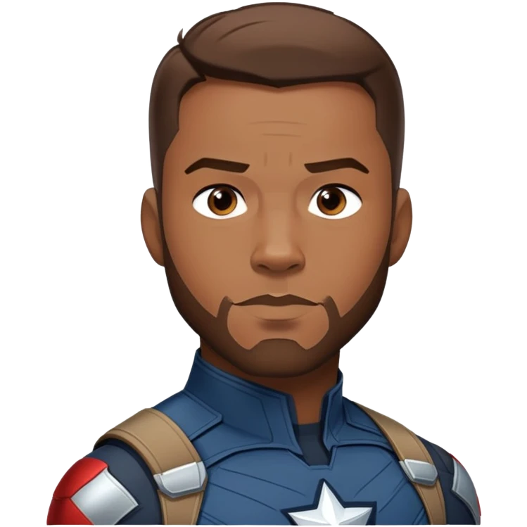 Sam Wilson with side-whiskers from avenger emoji