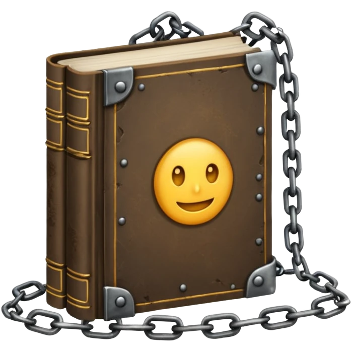 Chains + book emoji
