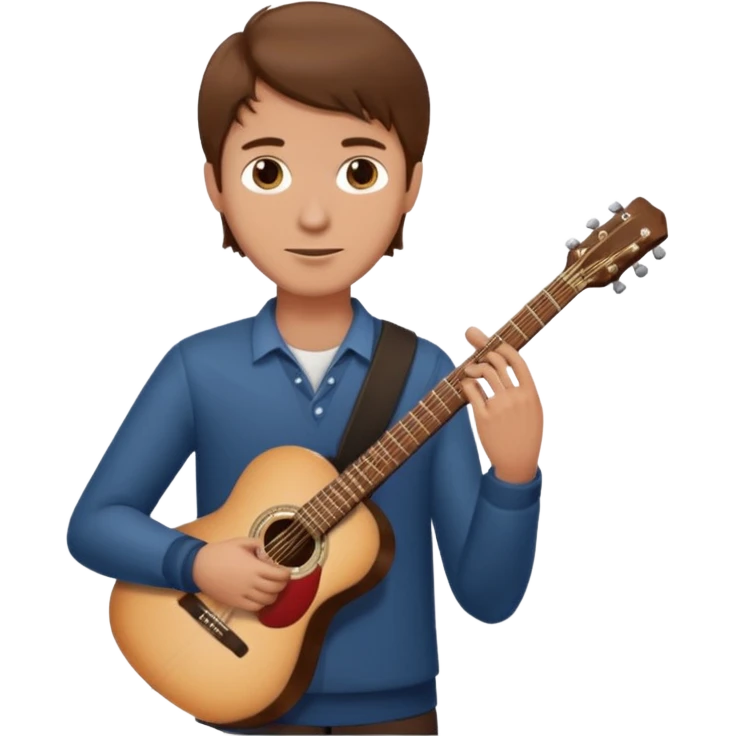 man holding guitar emoji