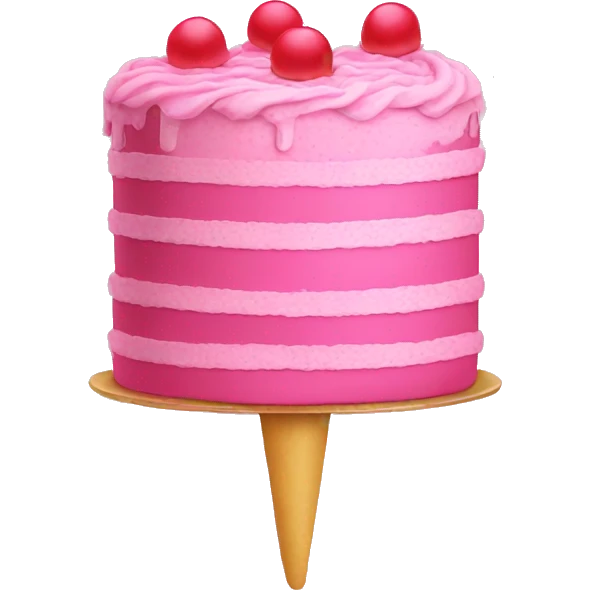 Pink cake emoji