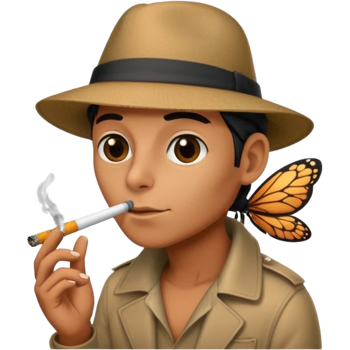 Bug smoking cigarette emoji
