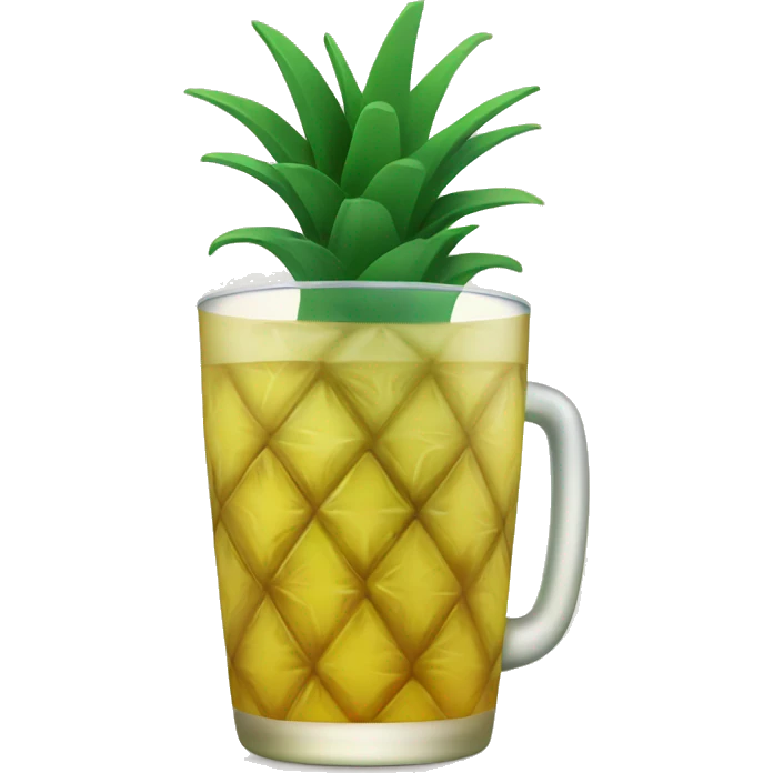 a glass of pineapple juice emoji