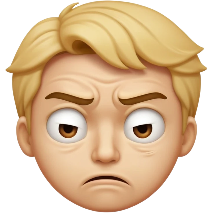 A scrunched face with slanted, tense eyes and a tight, straight mouth, expressing frustration, discomfort, or embarrassment. emoji