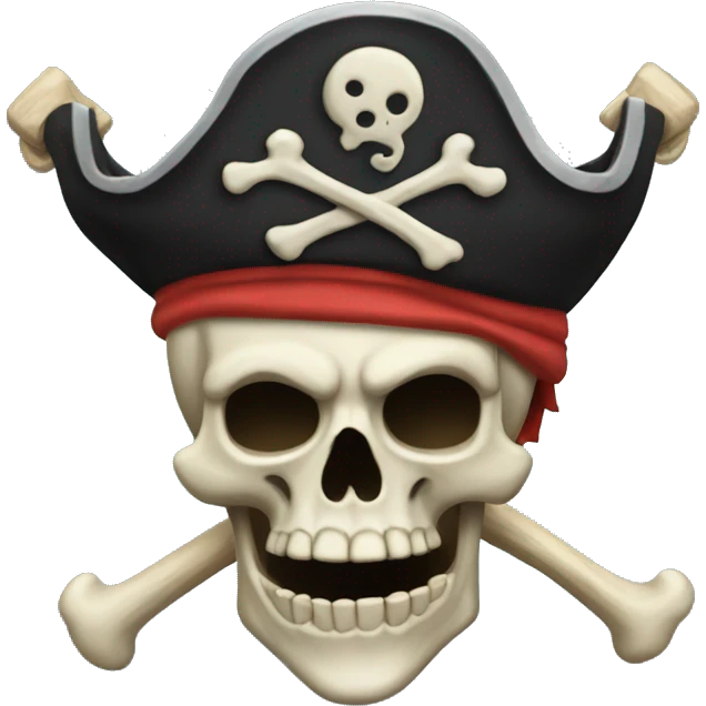 A skeleton pirate with text "GG" emoji