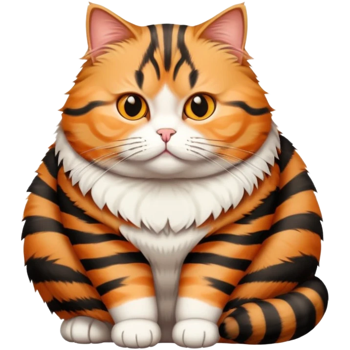 Fat tabby cat emoji