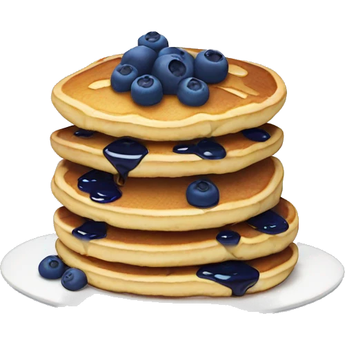 Blueberry pancakes  emoji