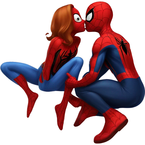 spider man kiss mary jane emoji
