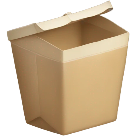 Beige takeout container  emoji