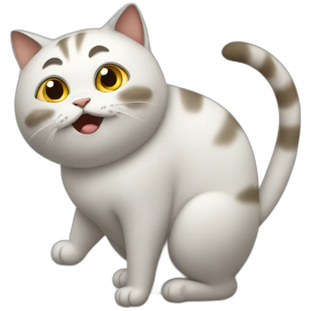 cat farting emoji