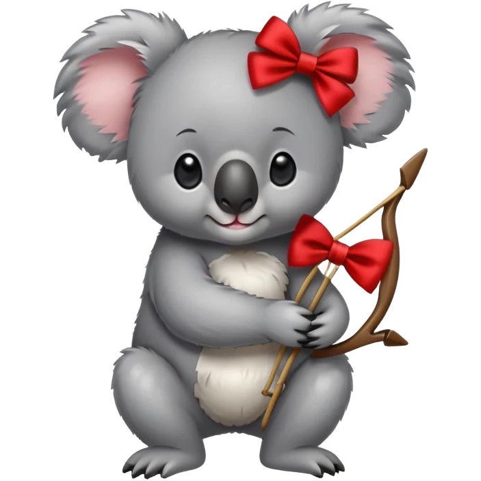 Koala with a bow emoji
