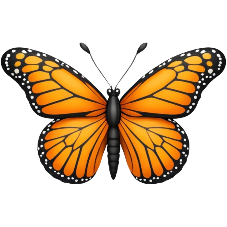 Mariposa monarca emoji