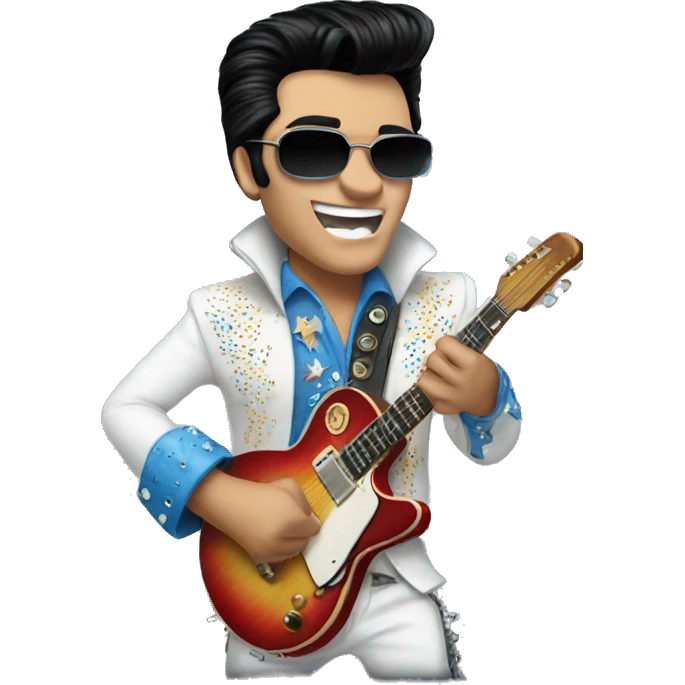 Stitch as Elvis emoji