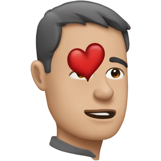 Olno half of the heart emoji