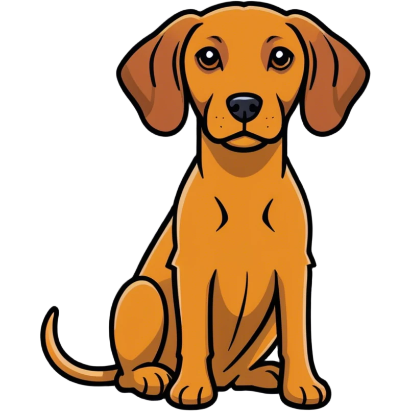 A vizsla dog  emoji
