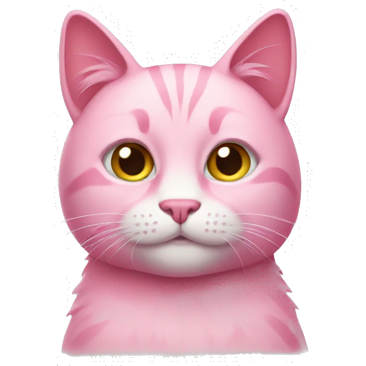 Pink cat emoji