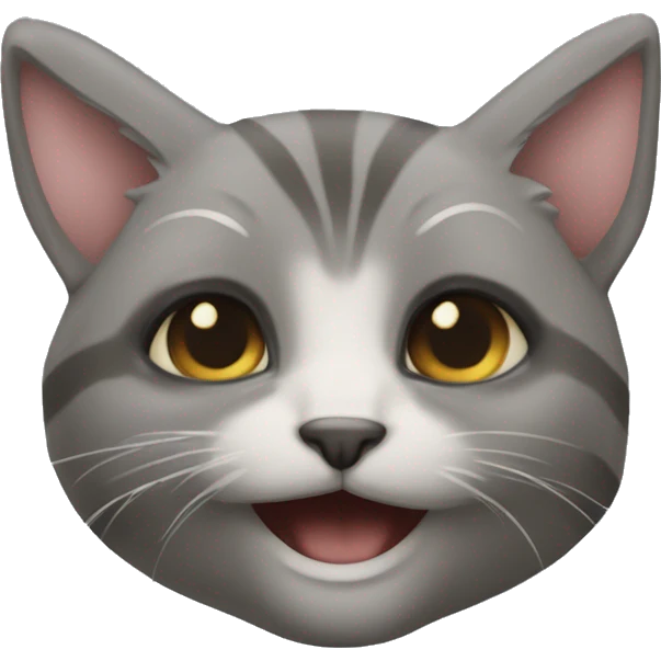 Кошка британка лежит на спине  emoji