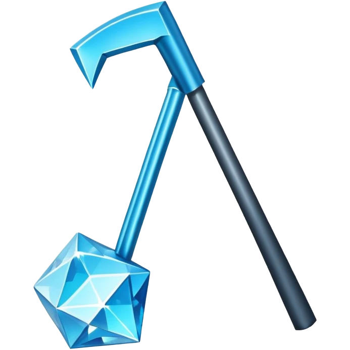Minecraft diamond hoe emoji
