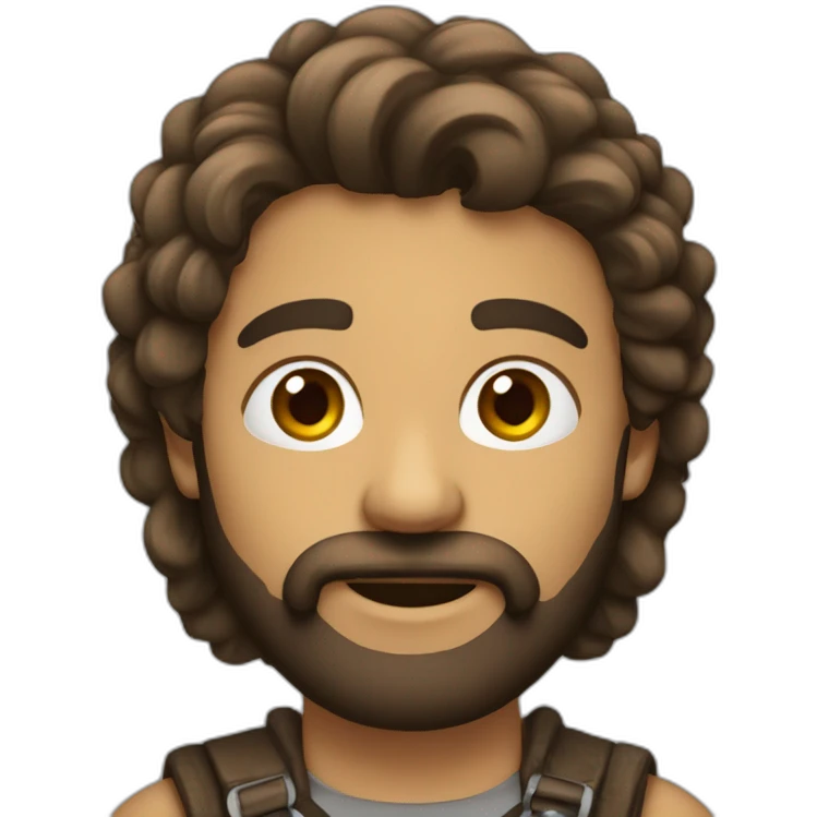 Cóndor con barba emoji