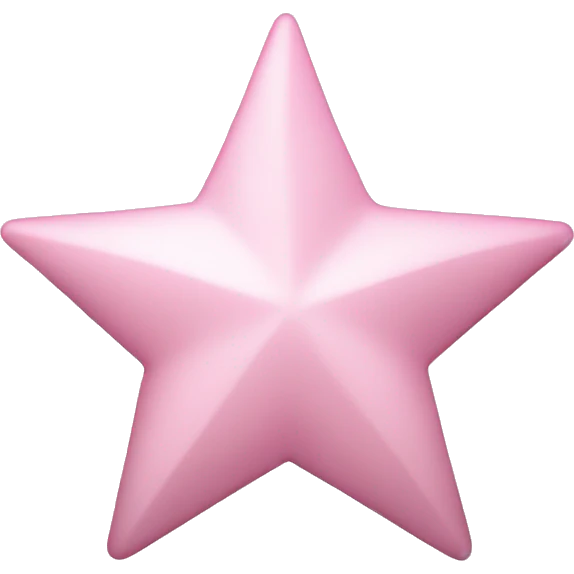 pale pink star sparkle emoji