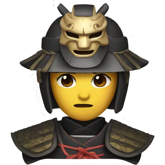 Samurai with mask emoji