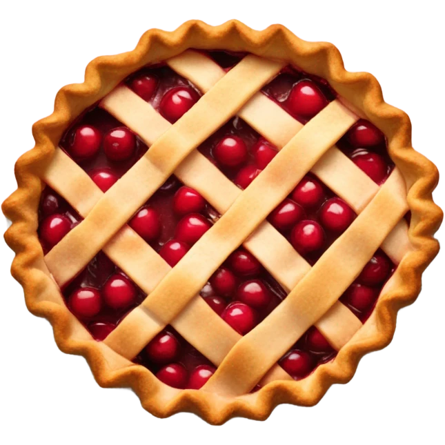 Cherry pie emoji