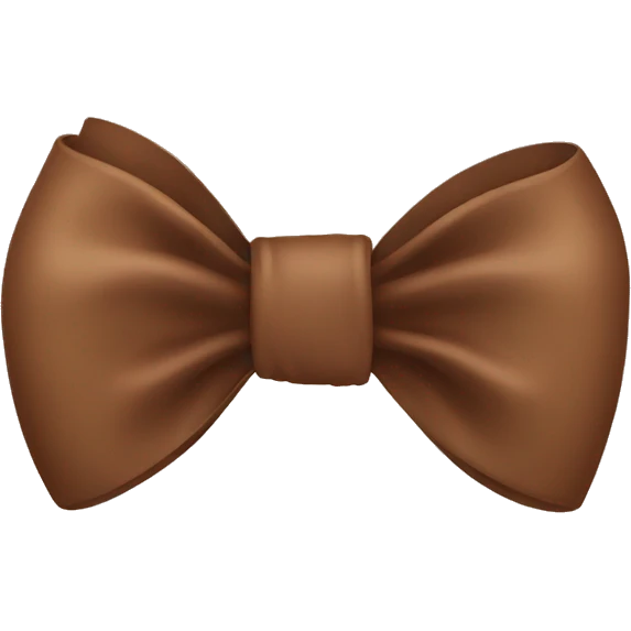 brown bow emoji