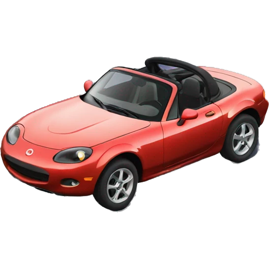 Mazda miata with up and down lights emoji