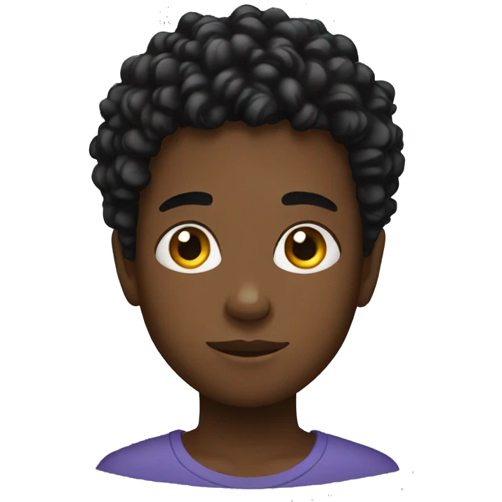 Black Boy with locks emoji
