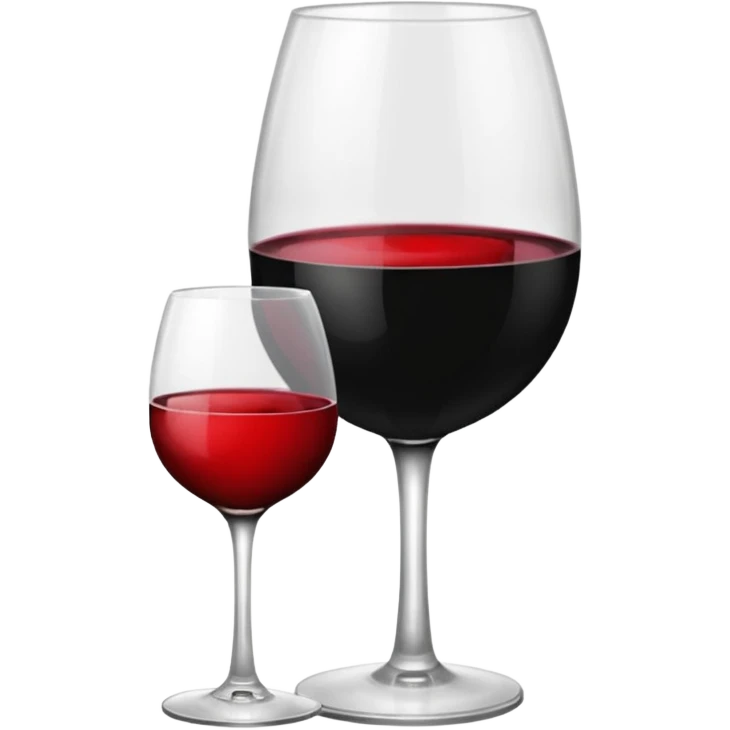 Black color background with wine glass and lipstick stain emoji