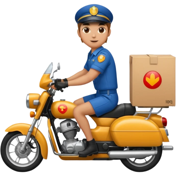  سوار بر موتور پستچی emoji