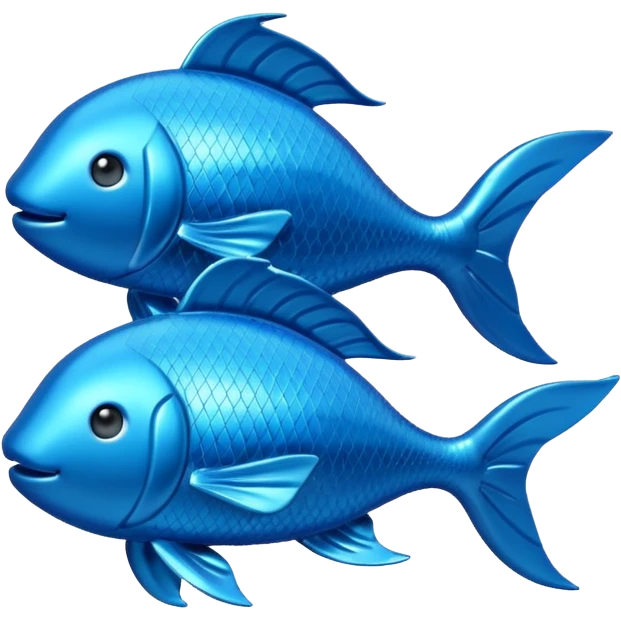 The zodiac symbol Pisces 00d9ff color 3d  emoji