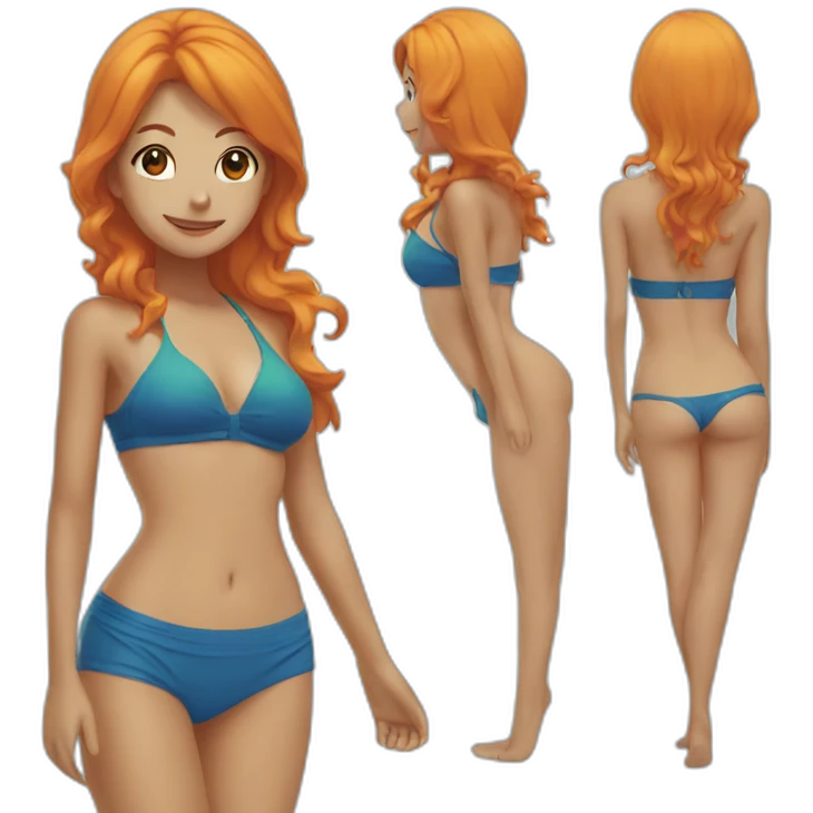 Nami in swimsuit emoji