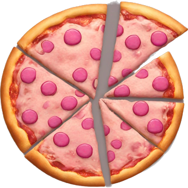 Pink pizza emoji