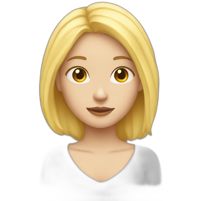 Blonde-girl-dreaming emoji