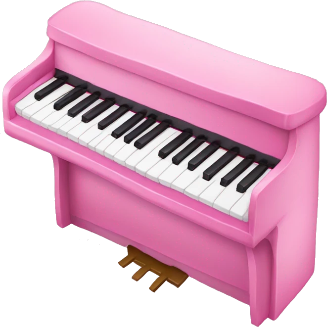 Pink piano keyboard  emoji