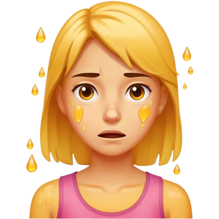 Menina suando emoji