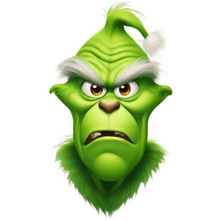Grinch with a dig emoji