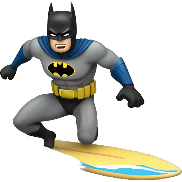 Batman surfing emoji