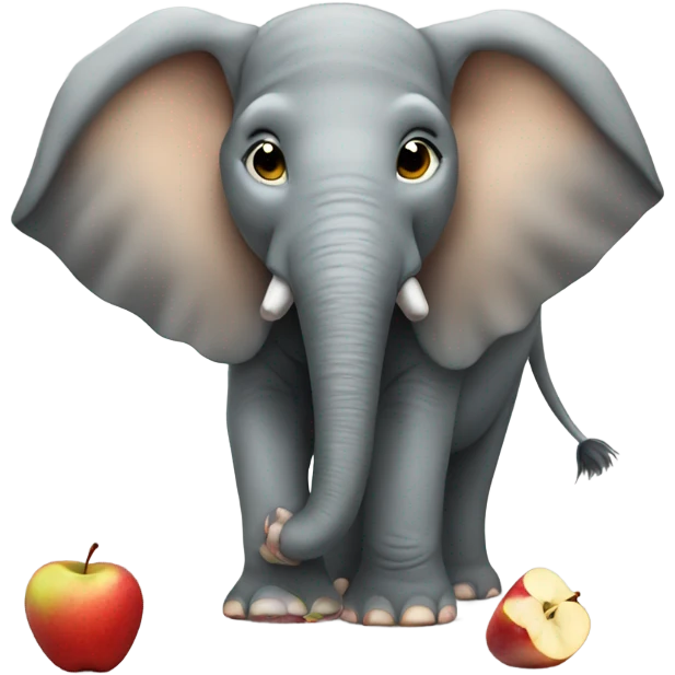 Elephant eating apples  emoji