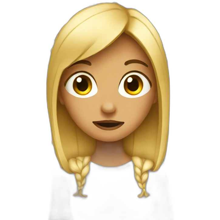 girl with censored words emoji