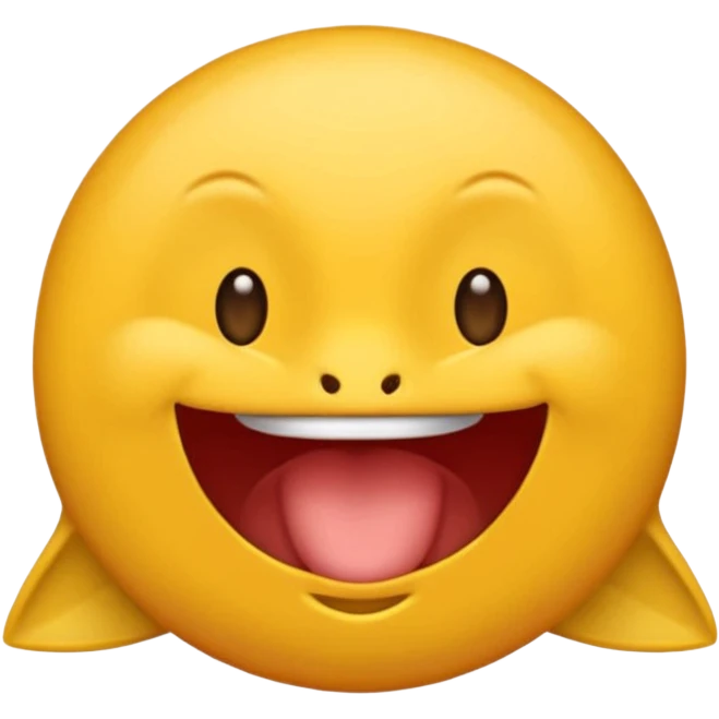 Emoji Sigma con mewing,una mandíbula muy marcada y con una ceja levantada y la otra abajo emoji